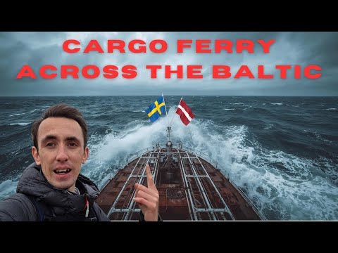 I took an overnight cargo ferry across the BALTIC SEA. It was rough