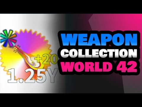 MY FIRST W42 HOLO SHINY++ WEAPON COLLECTION W42 WEAPON FIGHTING SIMULATOR ROBLOX PAPTAB
