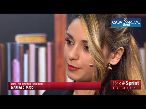 Marika Di Maso da Casa Sanremo 2020 - BookSprint Edizioni