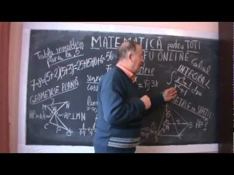 Prezentarea proiectului video manual de matematica