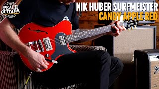 Video thumbnail for Nik Huber Surfmeister | Custom Colour Candy Apple Red - Bigsby by The Peach Boutique
