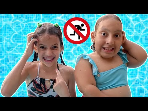 Novas Regras de conduta Para Crianças na piscina e no (FT Maria Clara MC Divertida)
