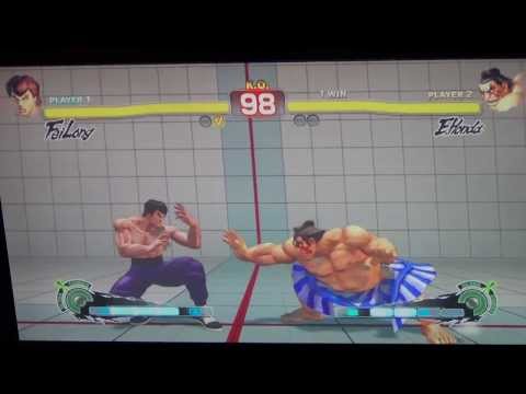 WNF Super Street Fighter 4 AE Driftwood (Fei Long) vs Arrow (E. Honda)