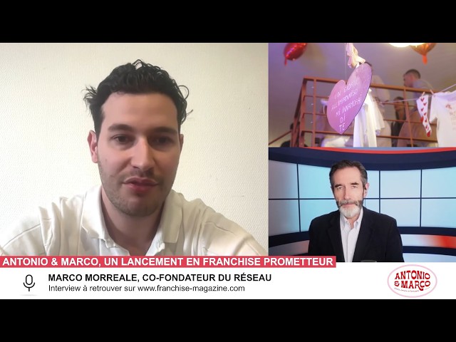 « L’interview vidéo des franchiseurs » Marco Morreale, nous fait découvrir l’enseigne Antonio & Marco