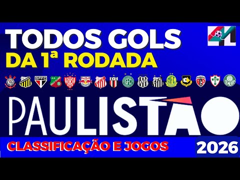 TODOS OS GOLS DA 1ª╬ RODADA DO PAULISTÃO 2026.