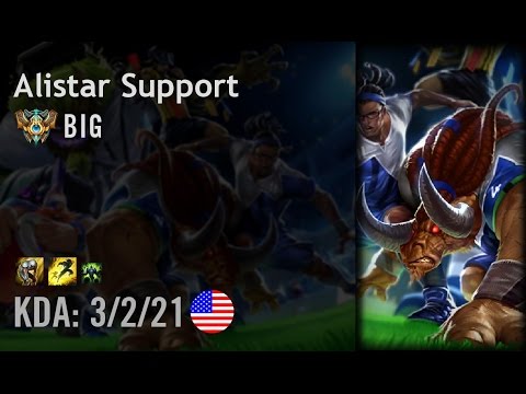 Alistar Support vs Soraka - BIG - NA Challenger Patch 6.8