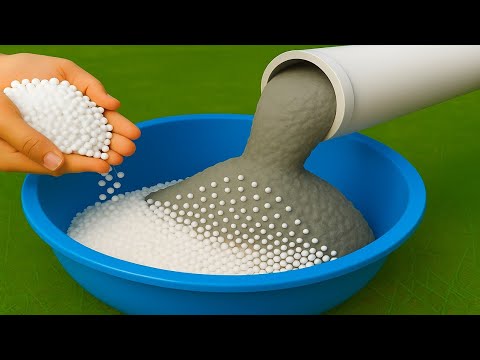 Mix CEMENT and crushed STYROFOAM and discover a gold mine that will shock you! 
