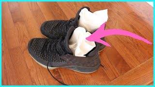 Put THIS in your shoes OVERNIGHT | Remove Odors out of Stinky Shoes | Stinky Shoes Life Hacks | Life