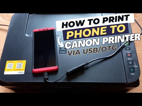 Print from an Android Phone to Canon Printer via USB