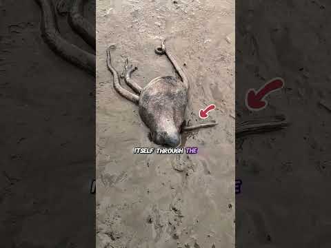 How does an octopus get into its home