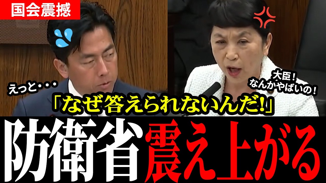 【国会中継】「どっち向いて政治やってるんですか！」福島みずほが防衛相を追及｜米軍が認めたPFOS汚染をなぜ隠す？住宅街のミサイル、米兵は帰国…