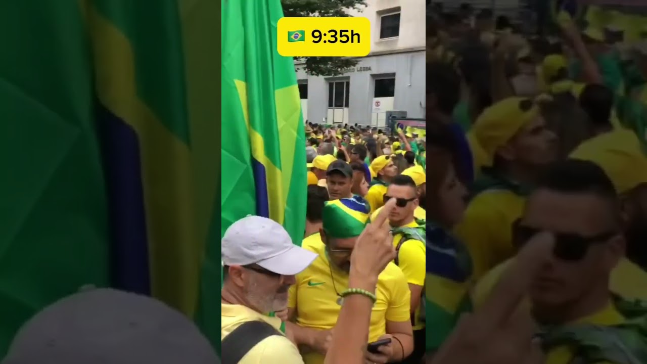 🇧🇷Brasil, 25/FEV/2024 de 8:30 a 11:40. Ato pró Bolsonaro