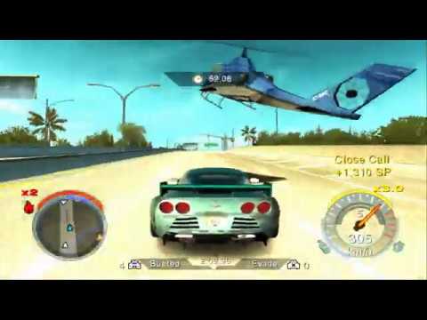 Need for Speed Undercover (PS2) - Outrun & Pursuit (Porsche 911 GT2 Cop) / Chevrolet Corvette Z06