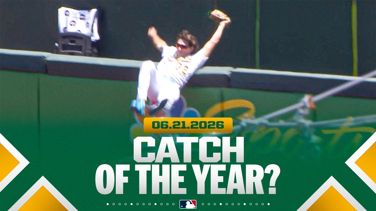 CATCH OF THE YEAR CANDIDATE for Colby Thomas of the A's! 😱 | MLB Highlights