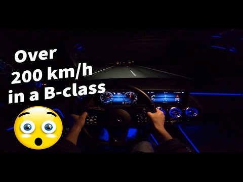 Mercedes-Benz B180 2019 TopSpeed on German Autobahn 🏎🤯