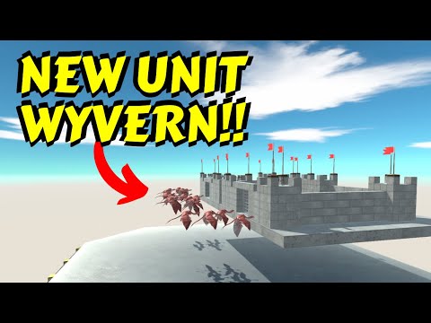 NEW UNIT!! Army of WYVERN vs ALL UNITS on Sky Castle in Animal Revolt Battle Simulator