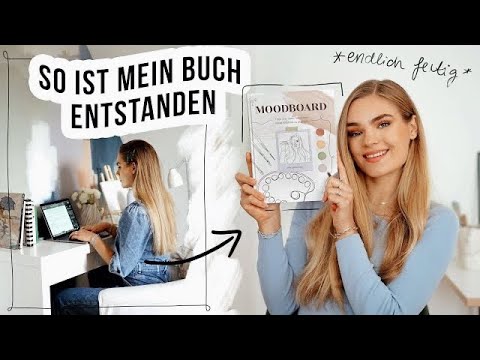 So habe ich mein Buch geschrieben *Moodboard Design Vlog* // I'mJette