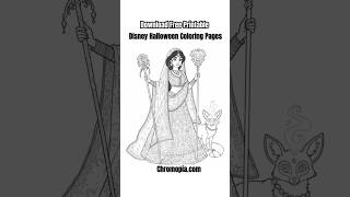 Download Free Printable Disney Halloween Coloring Pages Cute Spooky Art for Kids & Adults #Chromopia