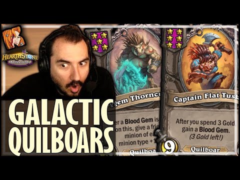 GALACTIC QUILBOARS! - Hearthstone Battlegrounds