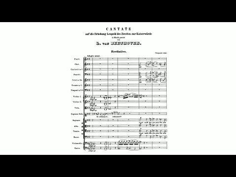 Beethoven: Cantata on the Accession of Emperor Leopold II, WoO 88 (with Score)