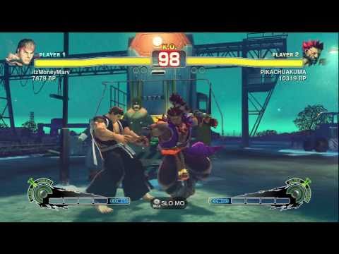 SSFIV RANKED BATTLE MATCH JR RODRIGUEZ ( AKUMA ) VS itzMoneyMarv ( RYU ) ON XBOX 360