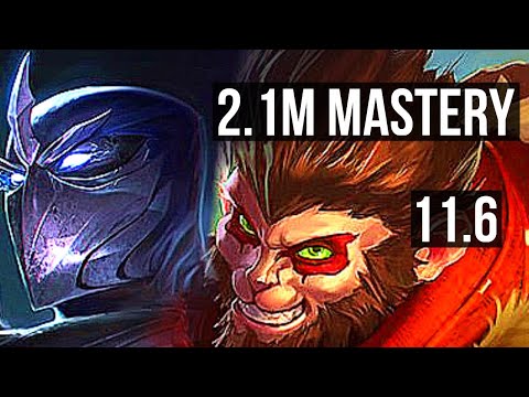 SHEN vs WUKONG (TOP) | 5/0/8, 2.1M mastery, 1300+ games | BR Master | v11.6