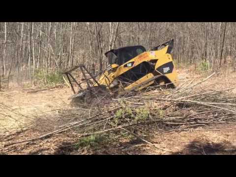 Joe Lubelczyk of Hardwick Massachusetts mowing brush in Douglas MA 2016