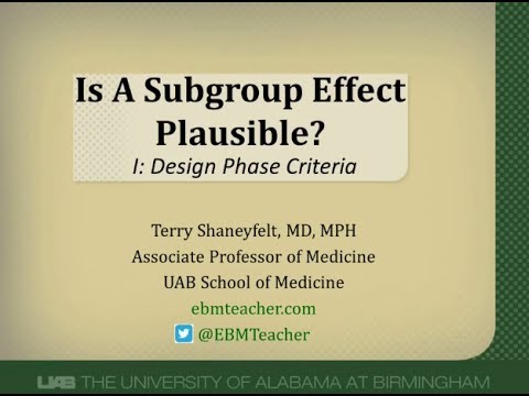Evaluating a Subgroup Analysis: Was it Designed Properly? - YouTube