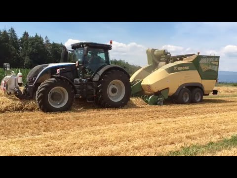 1. Pellet-Presse in der Schweiz im Einsatz - Der Pellet-Vollernter Premos 5000 von Krone