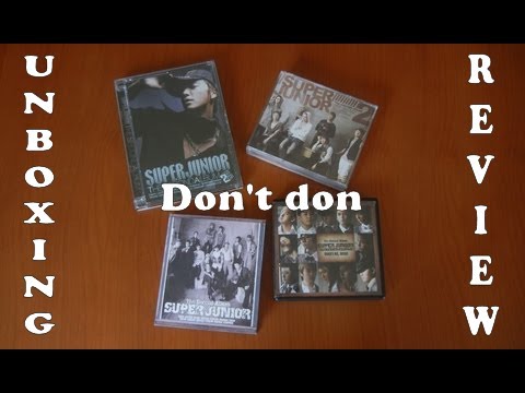 Unboxing Review - Super Junior Don't don 2nd album ALL versions (A, CD+DVD, CD, Digital Disc)