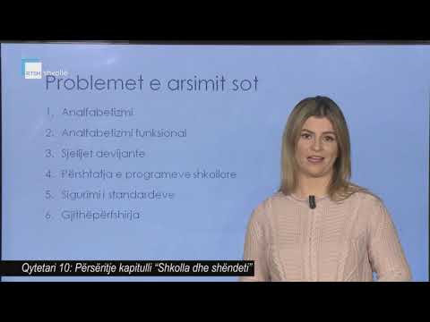 Qytetari 10 - Përsëritje kapitulli “Shkolla dhe shëndeti”