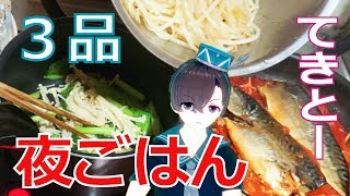 夜ごはんのおかず簡単/ずぼらな作り方【料理系VTuber】