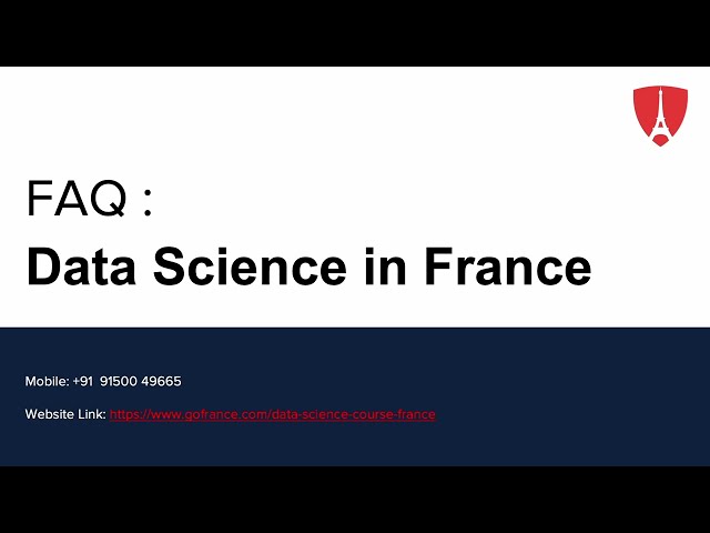Masters in Data Science in France | Data Science Courses in France ...