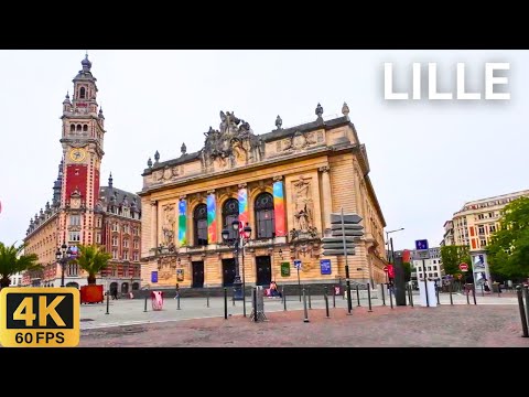 Fahrtour 4K: Lille Frankreich 🇫🇷 | Städtereise