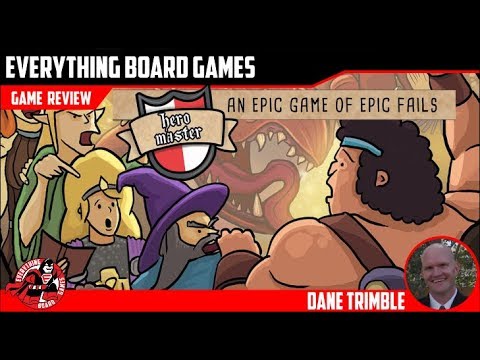 Everything Board Games Hero Master: An Epic Game of Epic Fails Kickstarter Preview