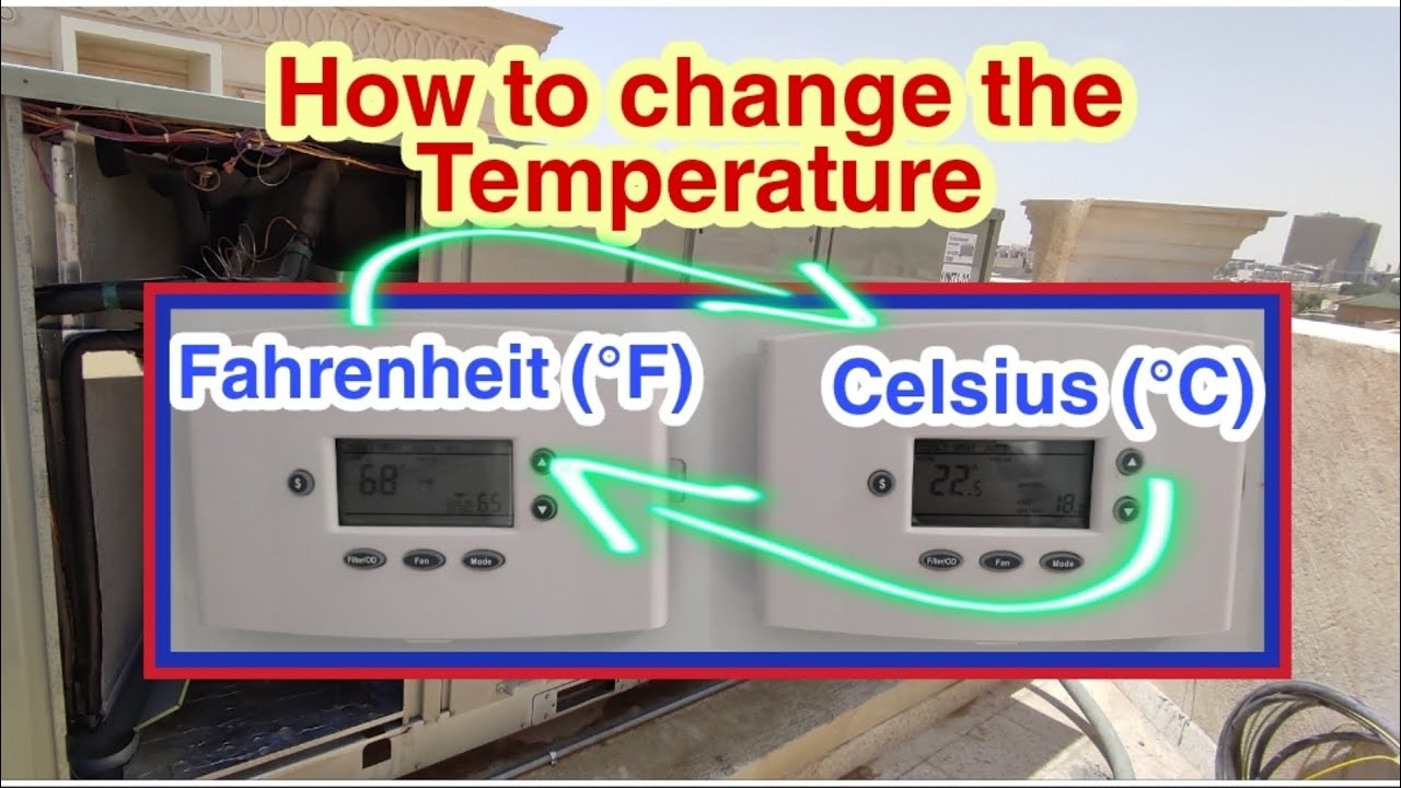 How to change the Temperature from Fahrenheit to Celsius on the Trane Thermostat #TranePackage