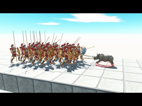 Sky Bridge Spartan Army VS Every Modern Mammals - Animal Revolt Battle Simulator - ARBS