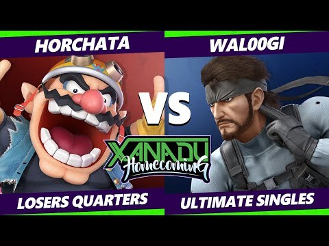 Xanadu Homecoming Losers Quarters - Horchata (Wario) Vs. Wal00gi (Snake) Smash Ultimate - SSBU