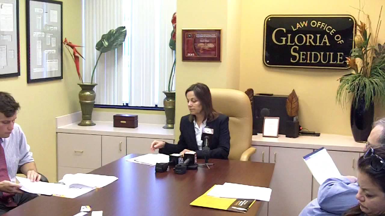 Personal Injury Lawyer Gloria Seidule St. Lucie Schools Sexual Abuse Case Press Conference