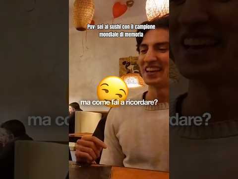 Al sushi con il campione di memoria