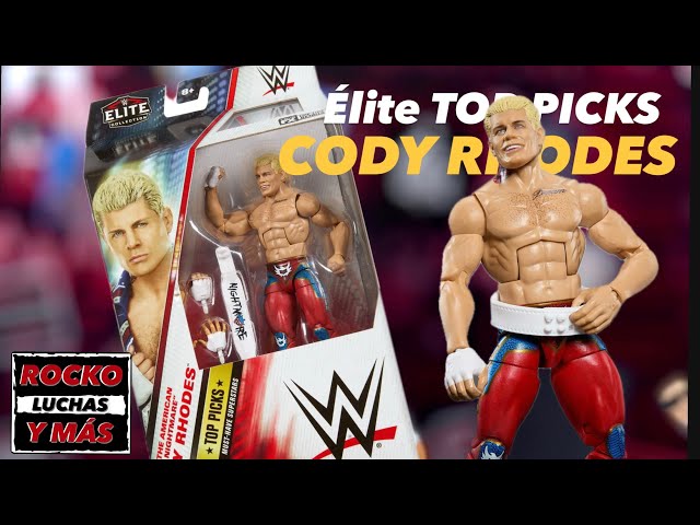 Vídeo relacionado con Mattel WWE Elite Collection Top Picks Conjunto de Accesorios y Figura de acción de Cody Rhodes de 15,24cm con Manos Intercambiables, Accesorios de Lucha, JHV11