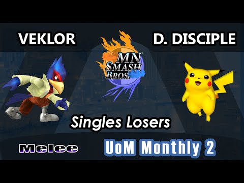 U of M Monthly 2 - Melee Singles: Veklor (Falco) vs. D. Disciple (Pikachu, Fox)
