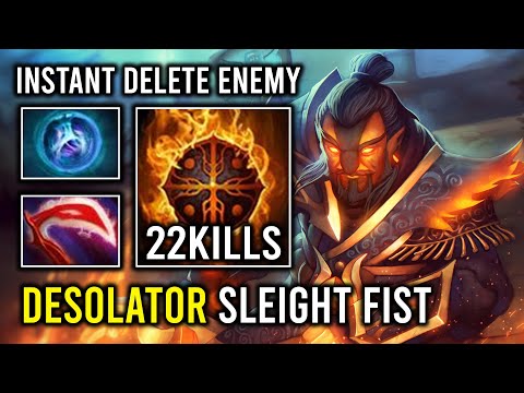 WTF 7.35 Desolator Brutal Sleight of Fist Instant Delete Everyone Ember Spirit Dota 2