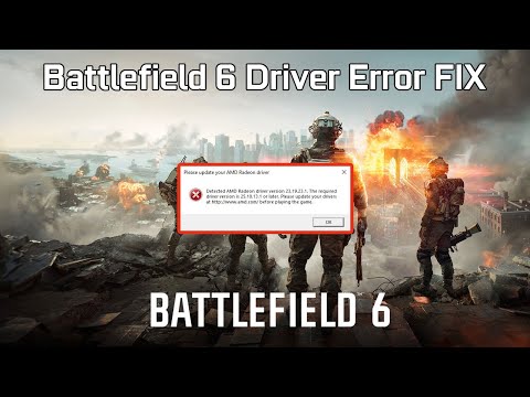 Battlefield 6 Driver Error FIX Tutorial For AMD GPUs!!!
