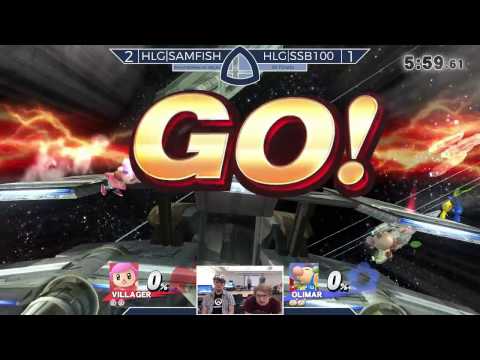 Sm4sh@Mines 46 - HLG|SAMFISH (Villager) Vs. HLG|SSB100 (Rosa, Olimar, Marth) - Winners Finals