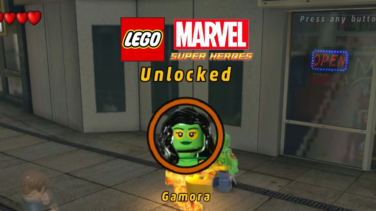 Lego Marvel-Unlock Gamora-1st Drax Mission - YouTube