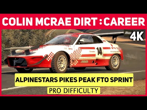 Colin McRae DiRT in 4K - Career - #47 Alpinestars Pikes Peak FTO Sprint - Pro Difficulty