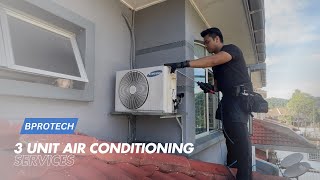3 units air conditioning services