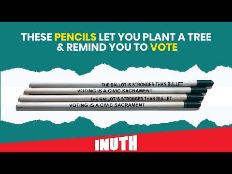These Pencils Let You Plant A Tree & Remind You To Vote | Farmcil Video
