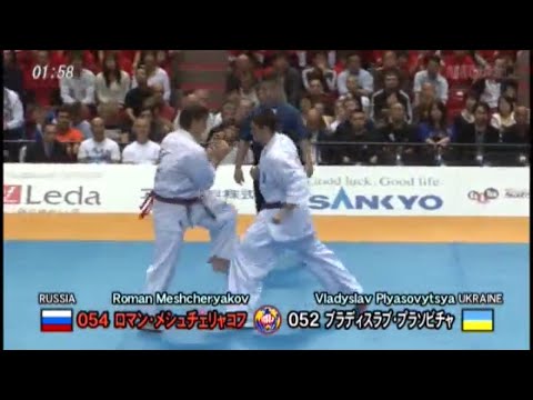 10th World open tournament Kyokushin . Roman Meshcheryakov(Russia)vs Vladyslav Plyasovytsya(Ukraine)